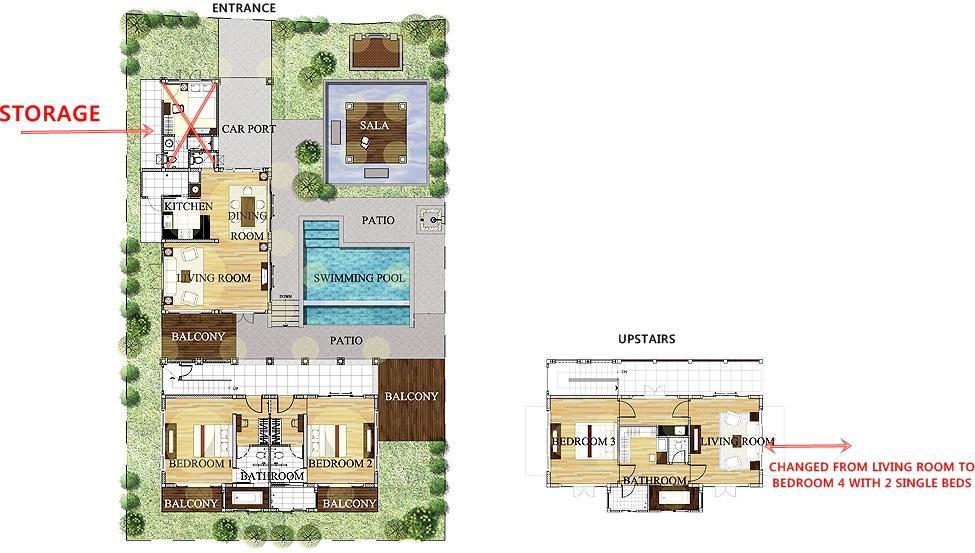 מאה נאם ביץ' Large 4 Bed Villa Short Walk To Maenam Beach מראה חיצוני תמונה